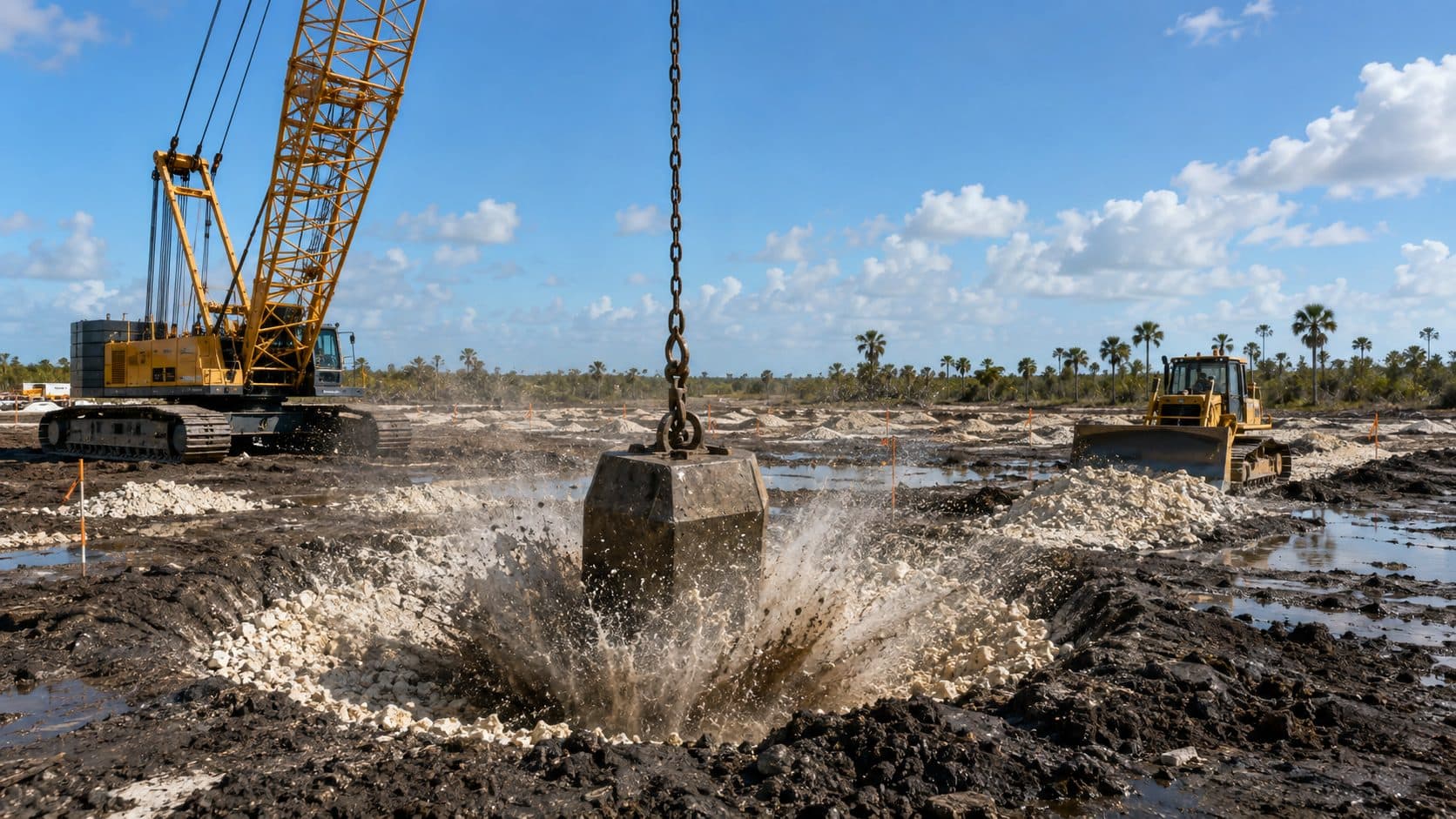 Dynamic Compaction & Rock Punching